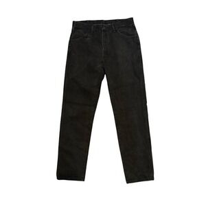 Rustler Men 35x36 Black Denim Straight Leg Faded Jeans Casual‎ Grunge Goth Punk